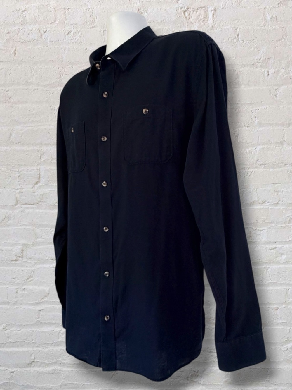 TravisMathew Men’s 2XL Navy Blue Cotton Utility Button Down Shirt